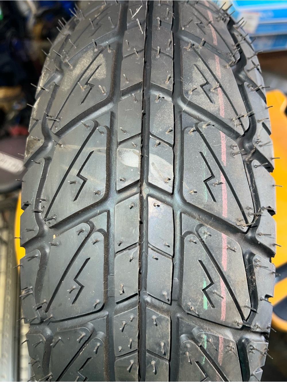 Men's Black Motorcycle/Scooter Tire - High Traction Tread. This is for 2 tires